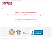 Tablet Screenshot of americanspecialtypharmacy.com